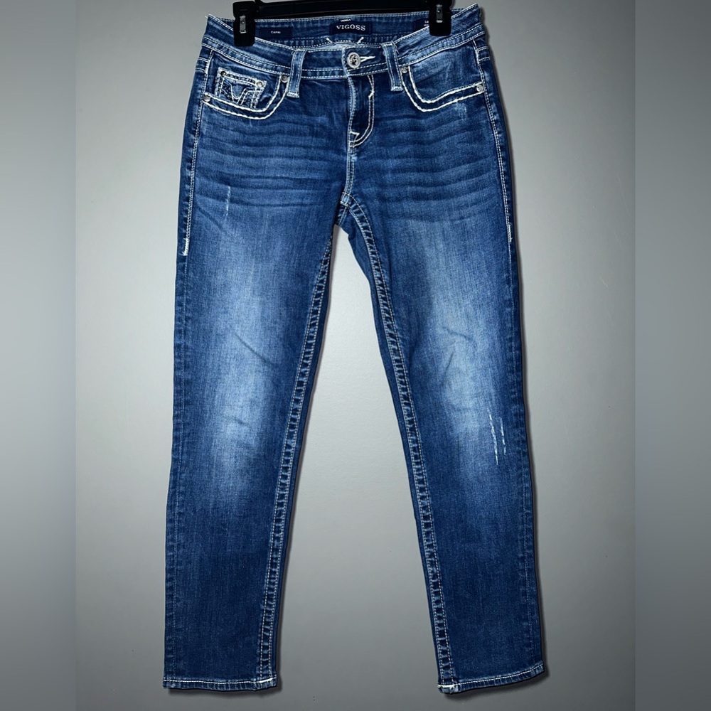 Vigoss Heritage Fit Capri Jeans Size 25 Slim Straight Y2K Denim